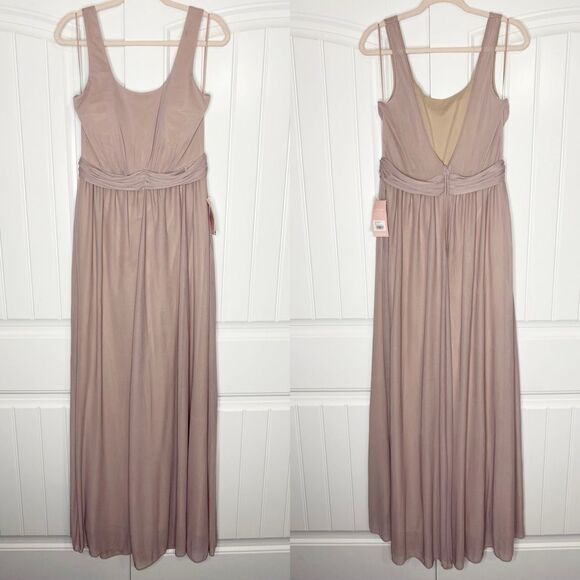Birdy Grey Jan Dress Mauve Pink Bridesmaid Gown Large NEW Formal Prom - Picture 2 of 7